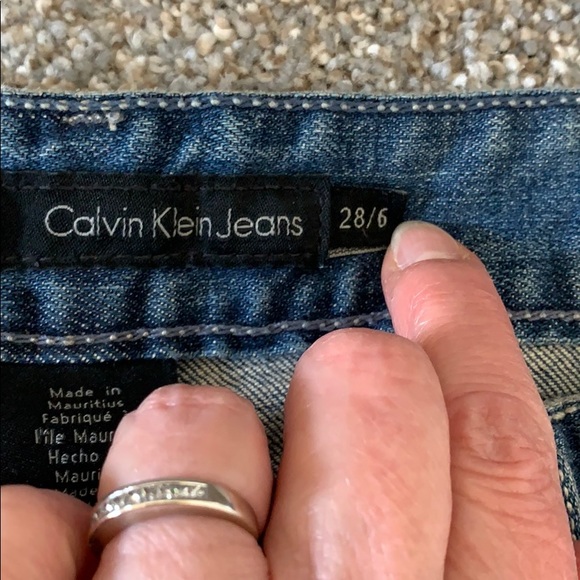 Calvin Klein Midrise Straight Leg Jeans - Picture 5 of 7